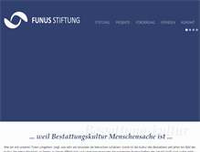 Tablet Screenshot of funus-stiftung.de